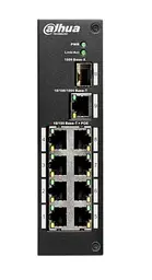 Комутатор POE Dahua PFS3110-8P-96 з 8 портами POE + 1 порт UP-Link 1000 Мбіт + 1 порт SFP - мініатюра 1