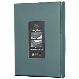 Простирадло на резинці Ardesto Mix & Match Premium сатин 160х200+30 см зелене (ART1620FSE) - мініатюра 4