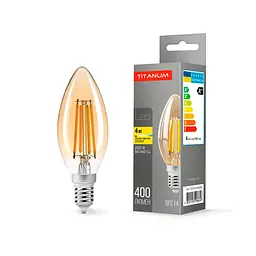 LED-лампа Titanum Filament C37 4W E14 2200K бронзова (25524-000)