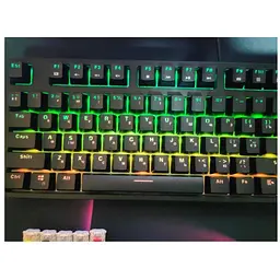 Клавіатура ігрова 1stPlayer MK-8 Gateron Titan Black Switch з підсвіткою black (448929) - мініатюра 7