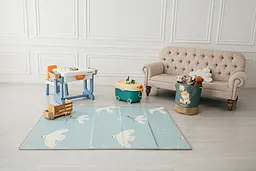 Дитячий килимок Poppet Зимова ніч та Птах миру двосторонній складний 200х150x1 см (PP024-150H) - мініатюра 15