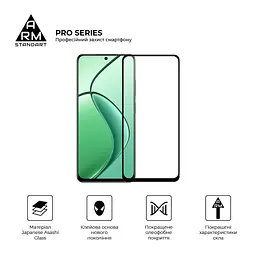 Скло захисне Armorstandart Pro Realme 12 5G / 13 5G Black (ARM77900) - мініатюра 2