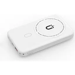 Зовнішній акумулятор WiWU Snap Cube Magnetic Wireless Charger 10000mAh White (6973218947020) [104333] - мініатюра 3