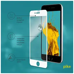 Скло захисне Piko Full Glue Apple iPhone SE 2020 white (1283126502927) - мініатюра 4