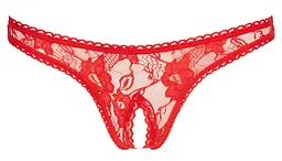 Жіночі стрінги Cottelli Collection Lace G-string red M Cottelli 513223200023031 90453 - мініатюра 5