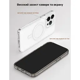 Чохол Vokamo Glacier для iPhone 15 Pro Max з магнітом чорний матовий - мініатюра 5