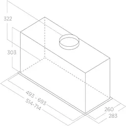 Витяжка Elica LANE SENSOR @ BLMAT/A/72 - мініатюра 3