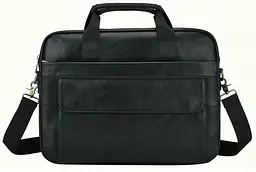 Чоловіча сумка з натуральної шкіри Tiding Bag Чорна (SA25-1131A)