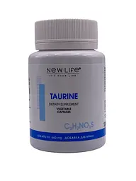 Диетическая добавка Таурин New Life 60 растительных капсул