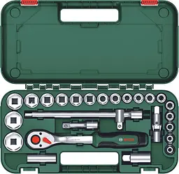 Набір торцевих головок, 1/2,з тріскачкою 25 шт Bosch hoz0012669 - мініатюра 4