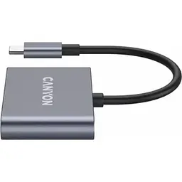 Концентратор Canyon hub DS-3 3in1 USB-C Dark Grey (CNS-TDS3) - мініатюра 3