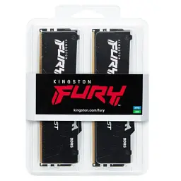 Модуль пам'яті для комп'ютера DDR5 64GB (2x32GB) 5600 MHz Beast RGB Kingston Fury (ex.HyperX) (KF556C36BBEAK2-64) - мініатюра 5