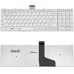 Клавіатура для ноутбука Toshiba (Satellite: C50 C50D C55 C55D) rus білий