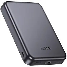 Портативний ЗП Power Bank Hoco J160 Original з БЗП 5000 mAh Metal gray - мініатюра 5