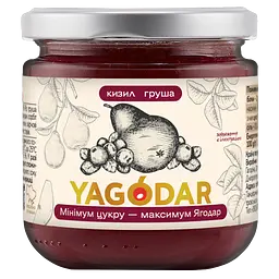 Джем з низьким вмістом цукру Yagodar Кизил та груша 210 г