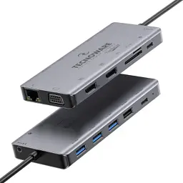 Порт-реплікатор TECNOWARE Dock Station USB TYPE-C 13 in 1 Adapter HUB (FHUB17692) - мініатюра 2