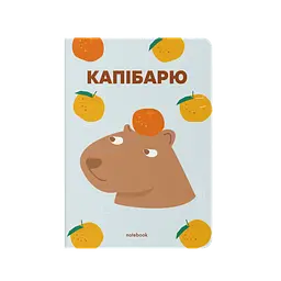 Блокнот в крапку «Капібарю» блакитний