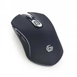 Миша Gembird MUSGW-6BL-01 бездротова, чорний, RGB-підсвічування, 3200 dpi, USB, 400 мА·год