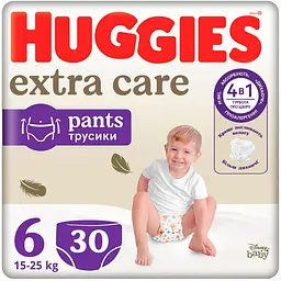 Подгузники-трусики Huggies Extra Care Pants 6 (15-25 кг) 30 шт.