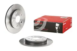 Диск тормозной задний невентилированный Toyota Auris, Corolla 06-21г Brembo ( 08.A534.21 ) - миниатюра 2