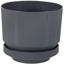 Вазон LUX №1 1.7l 155х130mm антрацит