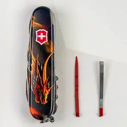 Ніж Victorinox Huntsman Zodiac 91мм 15функ Фантастичний дракон - мініатюра 4