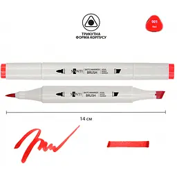 Маркер акварельный Santi sketch SM-01 красный 6 шт. (390491) - миниатюра 2
