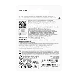 Карта пам'яті Samsung 128GB microSDXC class 10 UHS-I U3 V30 A2 T9 (MB-MH128T/WW) - мініатюра 5