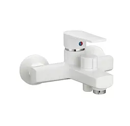 Змішувач для ванни Plamix Leo-009 Euro White (без шланга та лійки) (PM0633)
