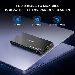 HDMI спліттер AVIDGRAM 1×4 4K@60Hz з EDID та Downscaler - мініатюра 2