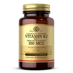 Мінерали та вітаміни Vitamin K2 100 mcg, 50 вегакапсул Solgar fit0022813