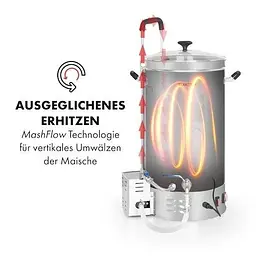 Пивоварня побутова Klarstein Brauheld Pro 2500W 30л (10034586) - мініатюра 4