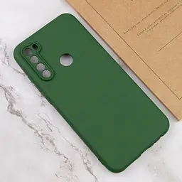 Чохол TPU Getman Liquid Silk Full Camera для Xiaomi Redmi Note 8T Зелений / Dark green - мініатюра 4