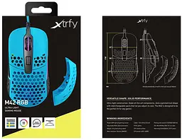 Миша Cherry Xtrfy M42 RGB USB Blue (XG-M42-RGB-BLUE) - мініатюра 9