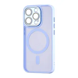 Чохол Silicone Matte Case Protected Camera with MagSafe iPhone 15 Pro Lilac