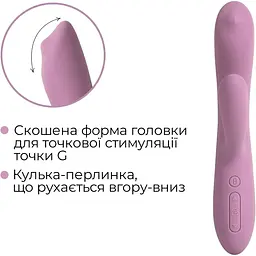 Вібратор-кролик із перлинною стимуляцією точки G Svakom Trysta Neo Violet - мініатюра 5