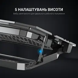 Охолоджувальна підставка для ноутбука GamePro Black (CP626) - мініатюра 5