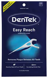 Флос-зубочистки DenTek Complete Clean Easy Reach для задніх зубів, 75 шт - мініатюра 3