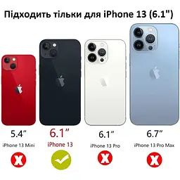Оригінальний протиударний чохол Tech21 Evo Check для iPhone 13 (6.1") Smokey Black (T21-8923) - мініатюра 2