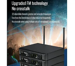 Радіосистема з двома ручними мікрофонами Takstar X3-HH - мініатюра 7