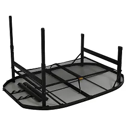 Стіл Bo-Camp Northgate Oval Black Grey 120 x 80 см (1404187) - мініатюра 6