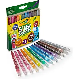 Набір воскової крейди Crayola Silly Scents Твіст ароматизований 12 шт. (52-9712) - мініатюра 2