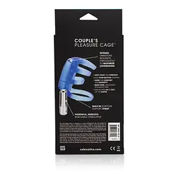 Віброкільце CalExotics Couples Pleasure Cage, 6х3 см (блакитний) - мініатюра 6