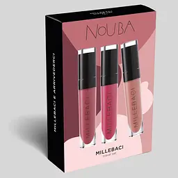 Набір стійких помад Nouba Millebaci №2 Naked Set 3 шт. - мініатюра 7
