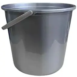 Відро пластикове 5л сіре 19см VM05grey ММ-ПЛАСТ