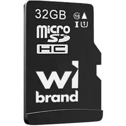 Карта пам'яті Wibrand microSDHC, 32Gb, Class10 UHS-I U1, без адаптера (WICDHU1/32GB)