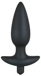 Анальна пробка з вібрацією Orion Black Velvet 17 см (чорний)