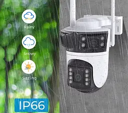 Вулична WiFi IPкамера Besder XM56  9Мп  3 об'єктиви Zoom 6-кратний  IcSee - мініатюра 7