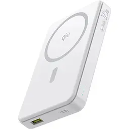 Портативний акумулятор Baseus Airpow II Qi2 Magnetic 22.5W 10000mAh moon white (P10080000213-00) - мініатюра 3