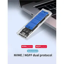 Кишеня зовнішня Dynamode M.2 SSD NVMe/SATA combo ч-з USB3.2 GEN2 Type-C (DM-CAD-SSD09) - мініатюра 10